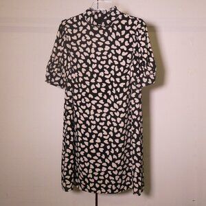 Ann Taylor Heart Dress – Black/White, Size S | NWT